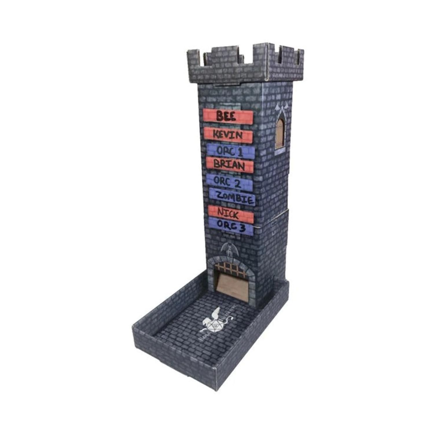 Role 4 Initiative R4I44022 12 in. Initiative Dark Castle Dice Tower with Magnetic Turn Tracker - 28 mm
