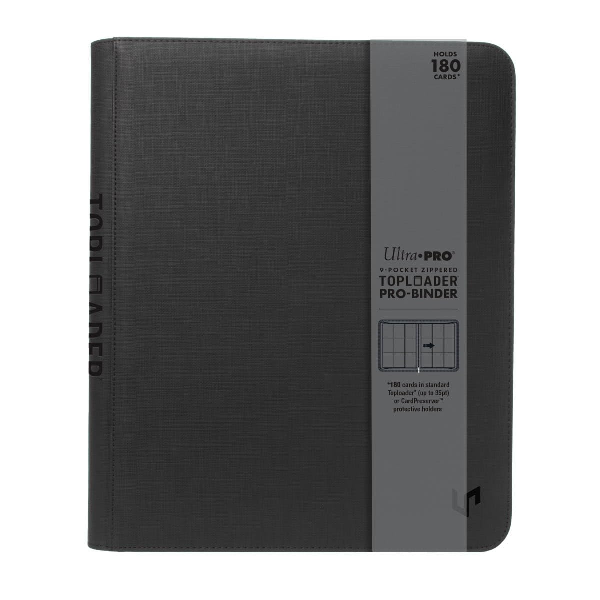 Ultra PRO - 9-Pocket Zippered Toploader® Premium PRO-Binder® | Premium Card Collector's Binder Archival-Safe Trading Card Storage Zippered Card Display Album Toploader Compatible Organizer