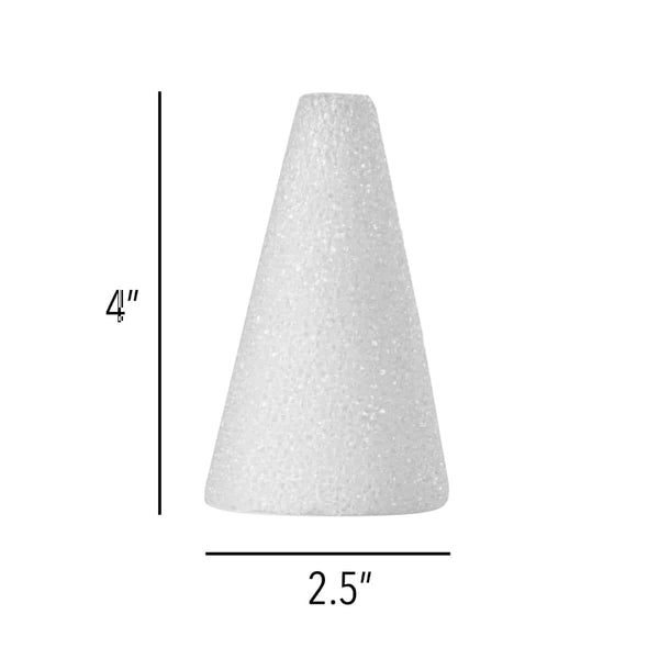 Hygloss Foam Pack - 12 of 4"x2.5" Cones