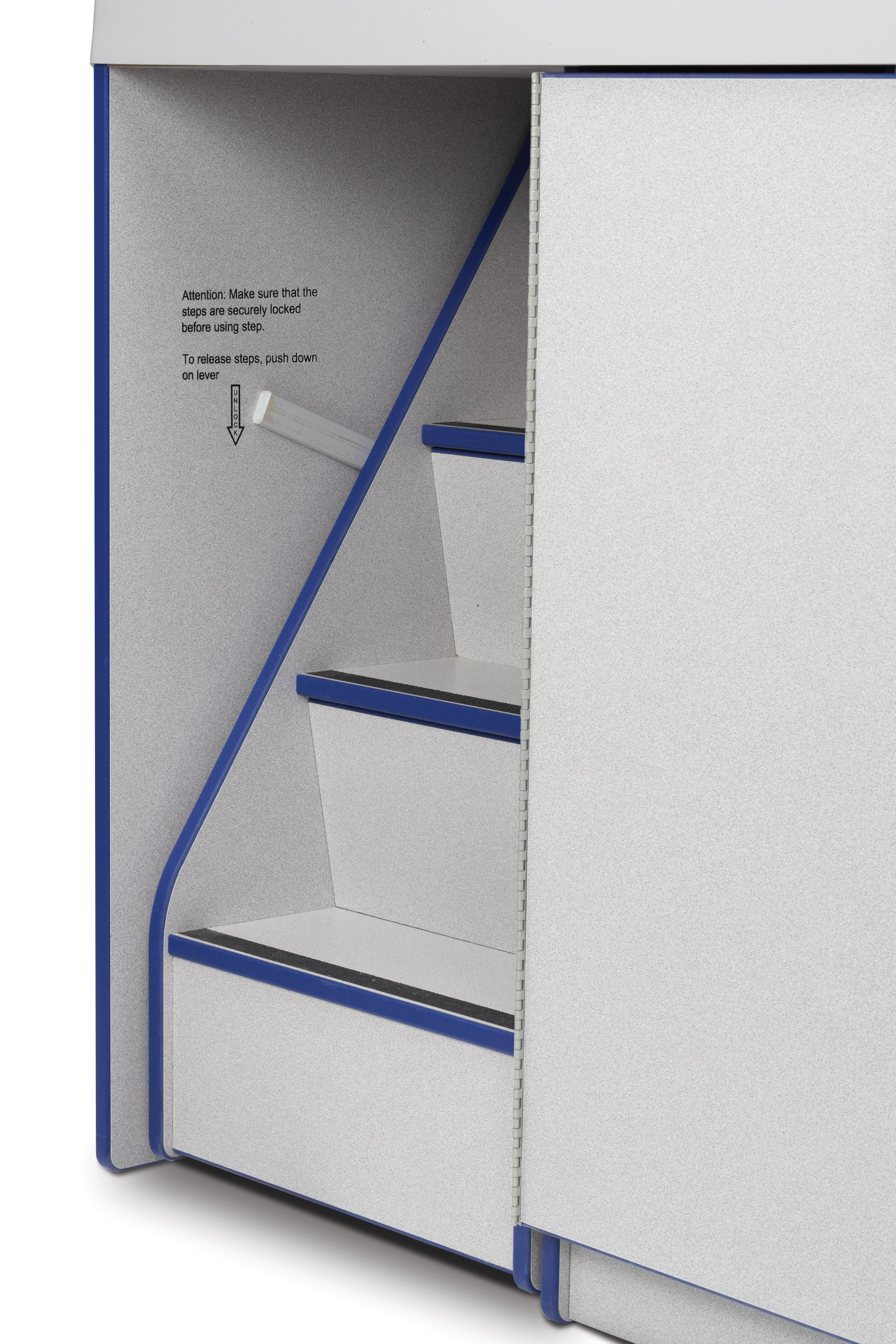 Rainbow Accents® Diaper Changer with Stairs - Left - Blue