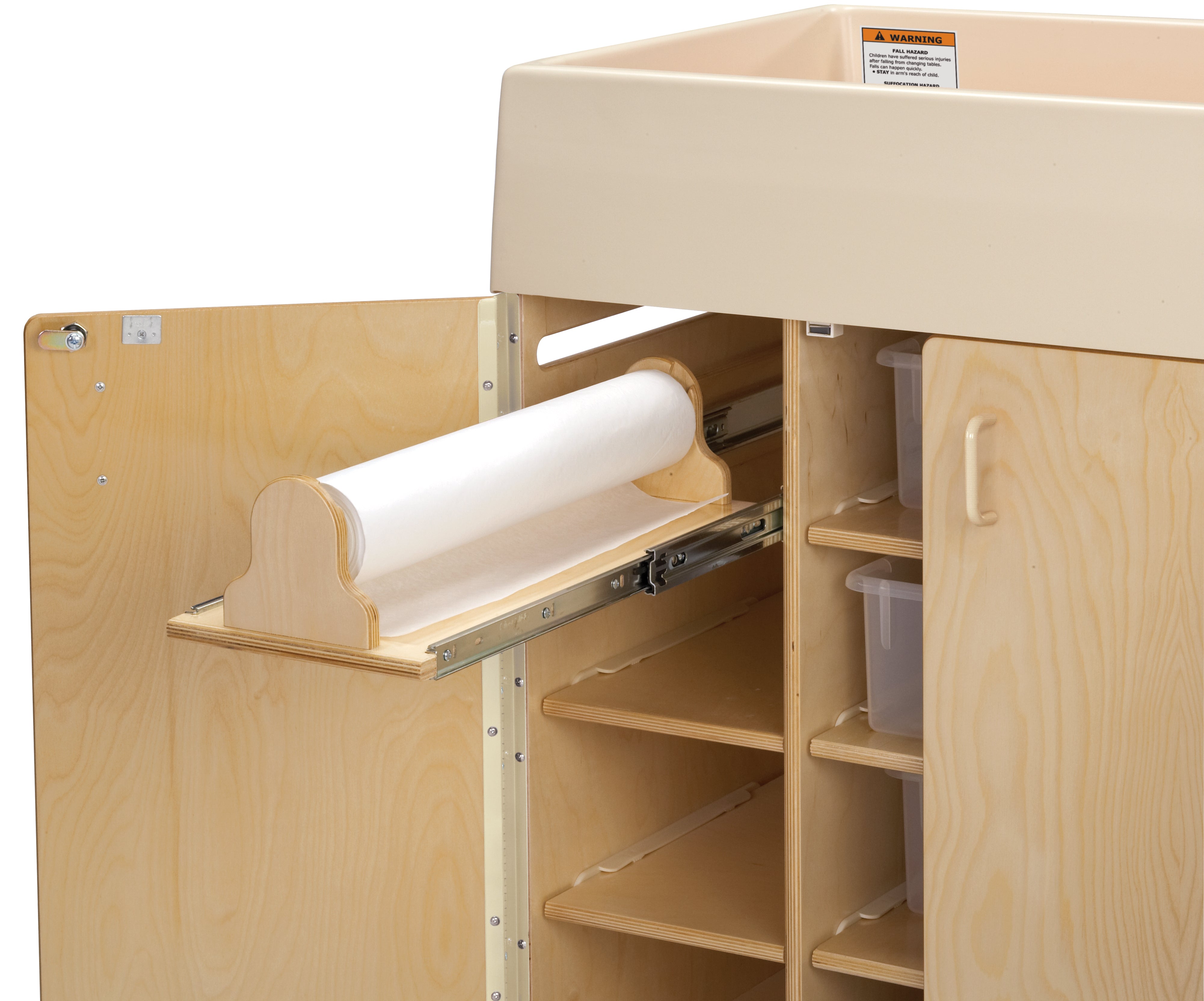 Jonti-Craft® Diaper Changer with Stairs - Right