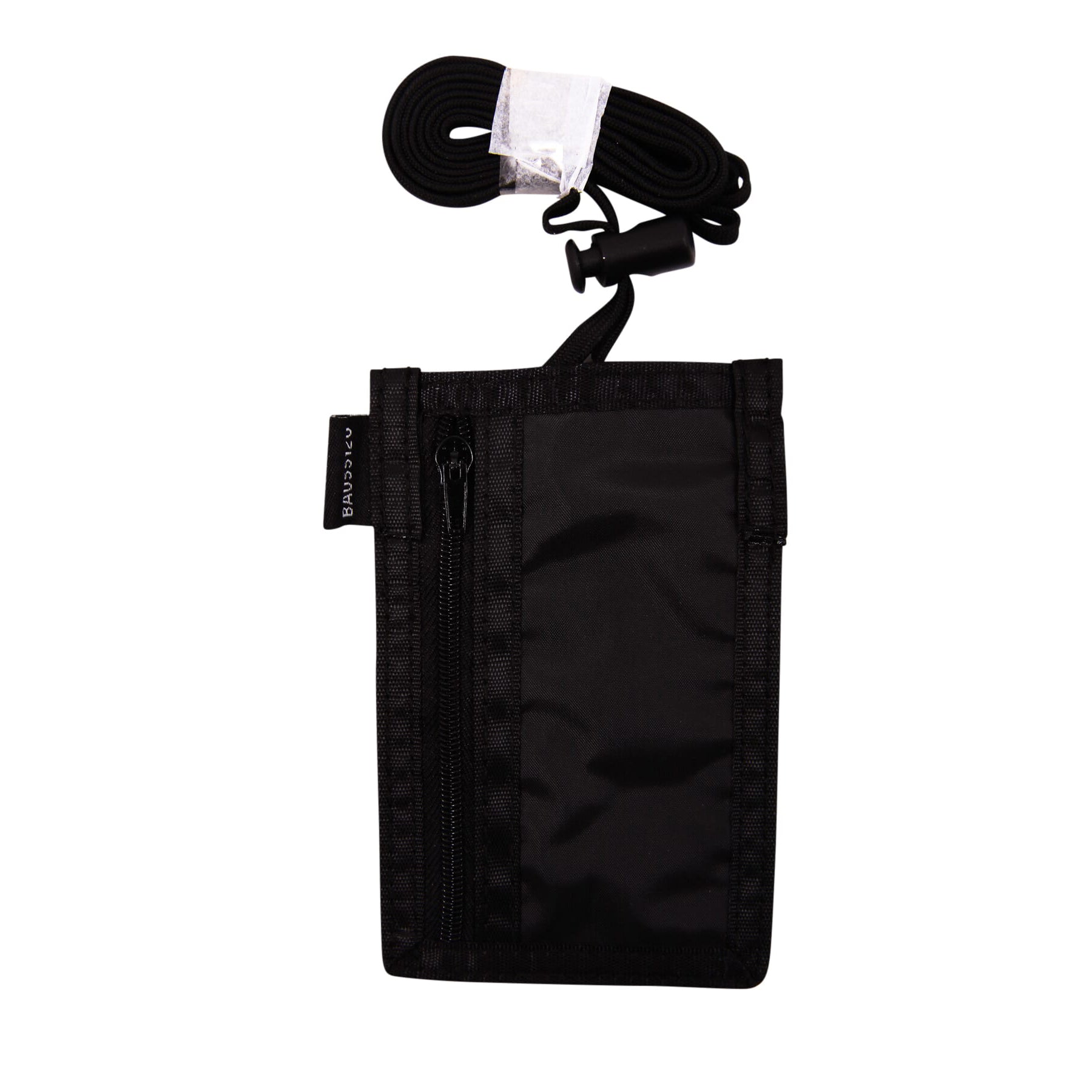 ID Neck Pouch Badge Holder, Vertical, Adjustable Cord, 4" x 2-1/4" Insert, Black