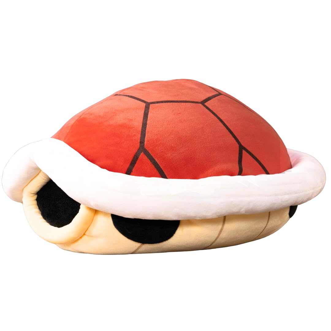 Club Mocchi-Mocchi- Mario Kart Plush - Red Shell Plushie - Squishy Mario Toys and Cute Stuffed Animals - Gaming Room Decor - Video Game Collectibles - 15 Inch