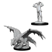 D&D: Nolzur's Marvelous Minis: Green Dragon Wyrmling & Afflicted Elf W11 (Unpainted)