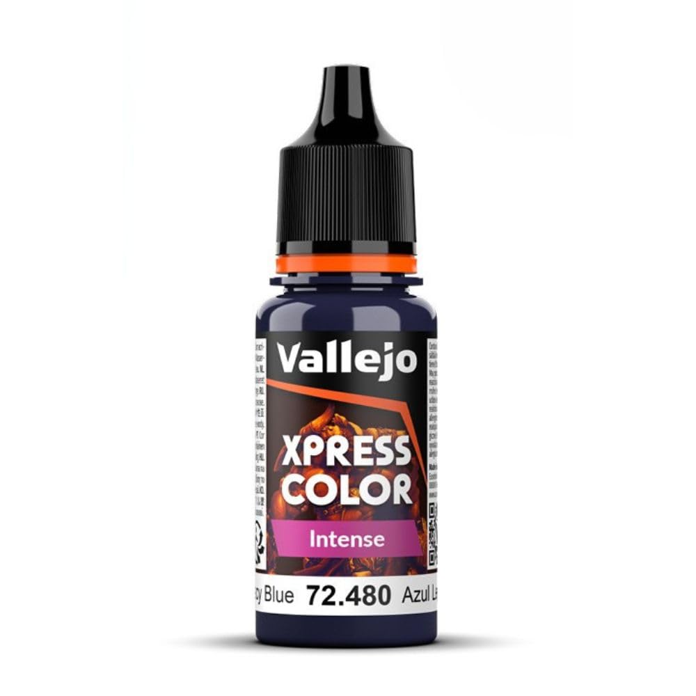 Vallejo - Xpress Color | Intense Legacy Blue 18 ml (0.6 fl.oz.) | Speedy Application and Drying | Vibrant and Saturated Tones