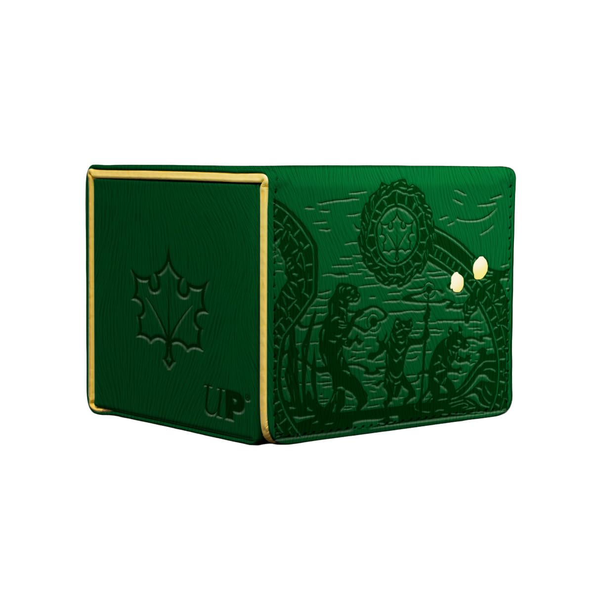 Ultra Pro - Bloomburrow Premium Alcove Edge Deck Box - Set Symbol for Magic: The Gathering, Gold Foil Accents, Side-Loading, Stylized Interior, Magnetic Closure, Secure Storage