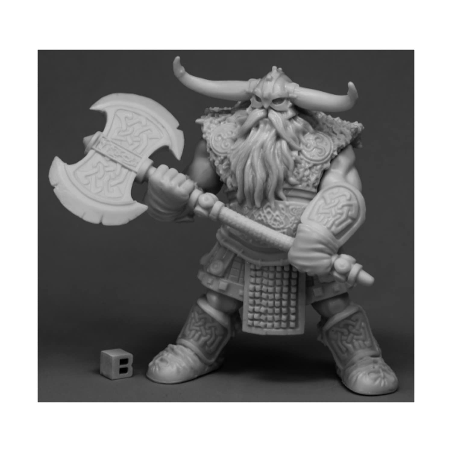 Bones: Reaper Miniatures Frost Giant Bodyguard 2H Axe 77544 Bones Unpainted RPG Figure