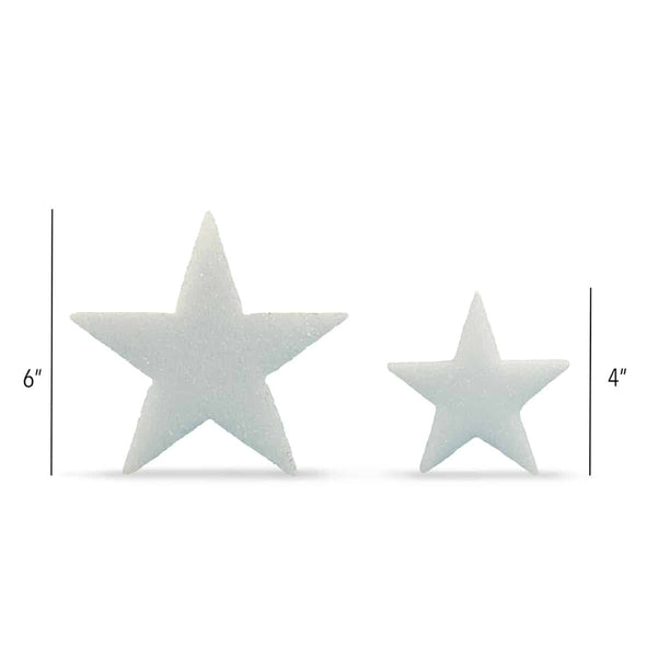 Hygloss Foam Pack - 12 of 6" Stars 0.5" thick