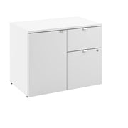 Bush Business Furniture Stratus&nbsp;30W Office Storage Cabinet with Drawers in White - 31.26" Width x 19.61" Depth x 24.15" Height