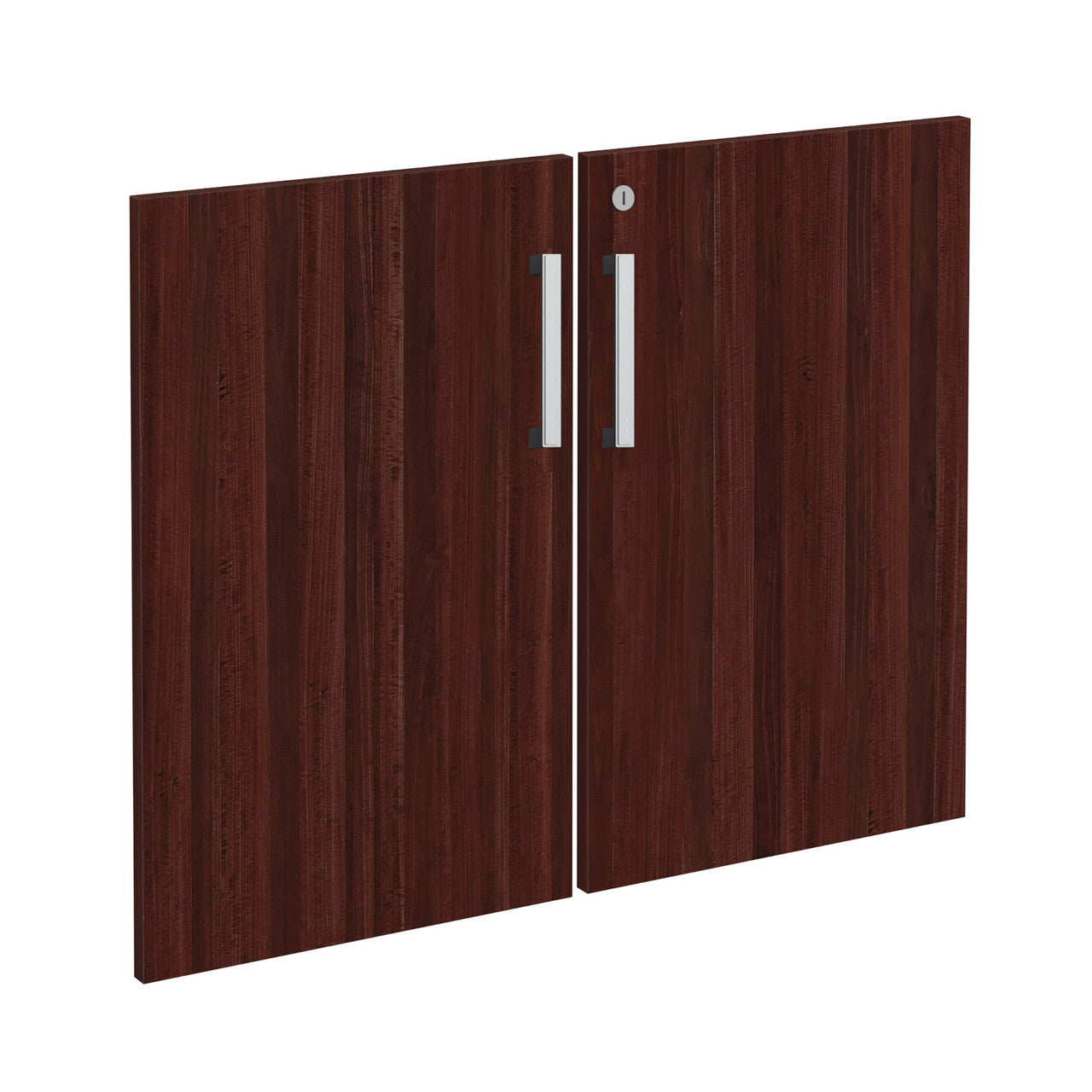 OfficeSource Laminate Bookcase Door Kit - Mahogany