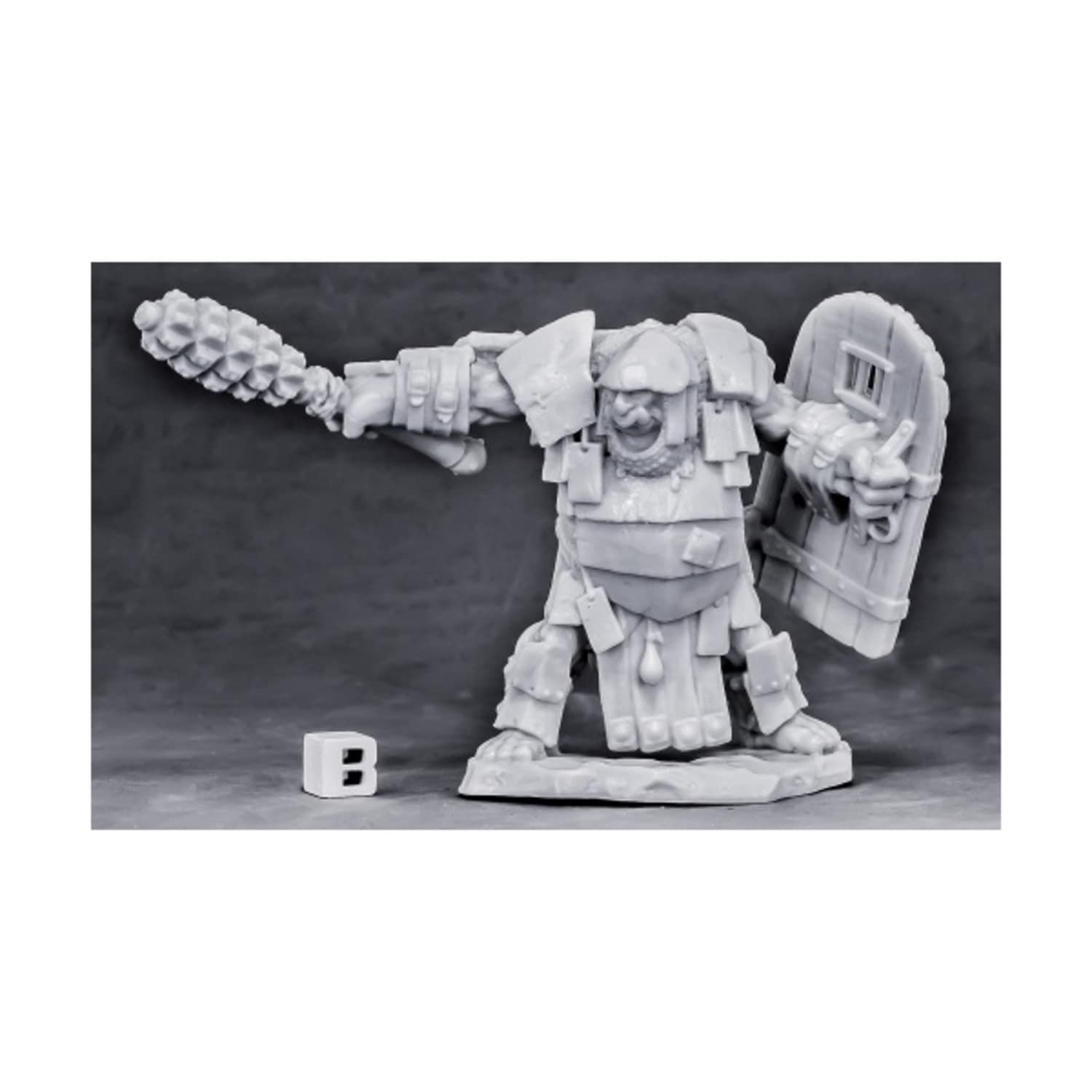Bones: Reaper Miniatures Ogre Chieftain Miniature 25mm Heroic Scale Dark Heaven Bones