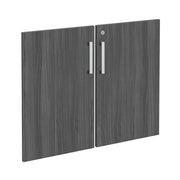 OfficeSource Laminate Bookcase Door Kit - Coastal Gray