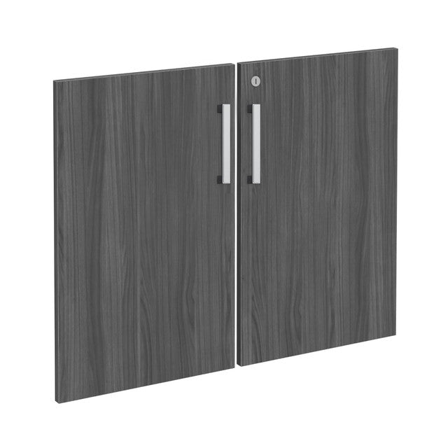 OfficeSource Laminate Bookcase Door Kit - Coastal Gray