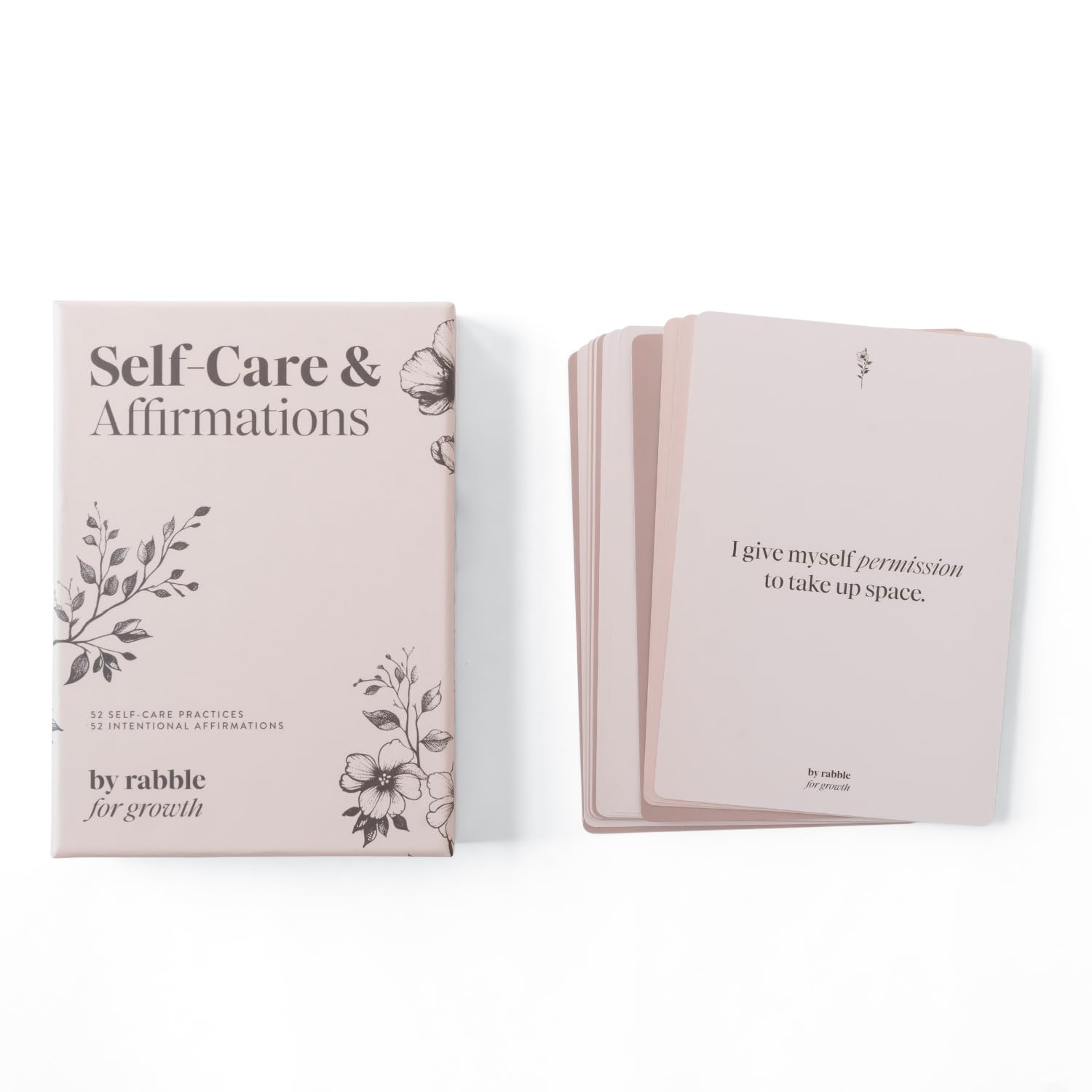 Rabble Self-Care and Affirmations Deck - 52 Affirmations and 52 Self Care Exercises