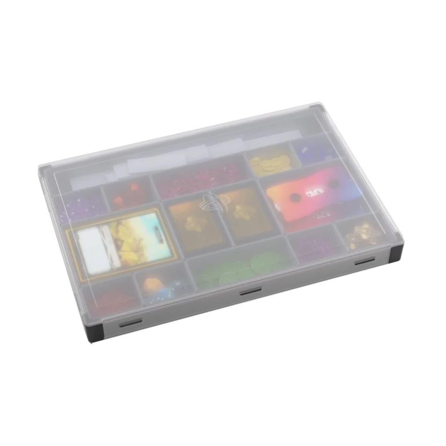 Gamegenic Token Silo XL Convertible - Versatile Storage Solution for Tabletop Gaming Accessories, 15 Removable Trays in 5 Different Sizes, Stackable Token Box, Black Color, Made