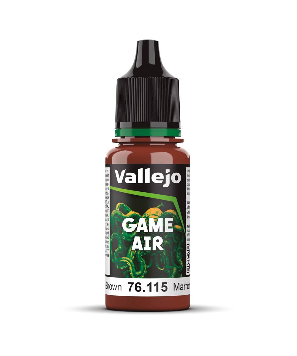 Vallejo AV Game Air 18ml - Grunge Brown Model Paint, VAL76115