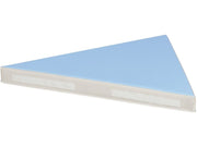Triangular Babyseat Mat - Light Blue/Ivory, 29.5"L x 25.6"W x 2.4"Th