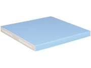 Square Babyseat Mat - Light Blue/Ivory, 29.5"L x 29.5"W x 2.4"Th
