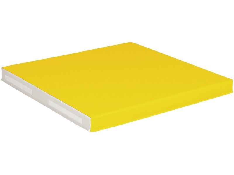 Square Babyseat Mat - Yellow/Ivory, 29.5"L x 29.5"W x 2.4"Th