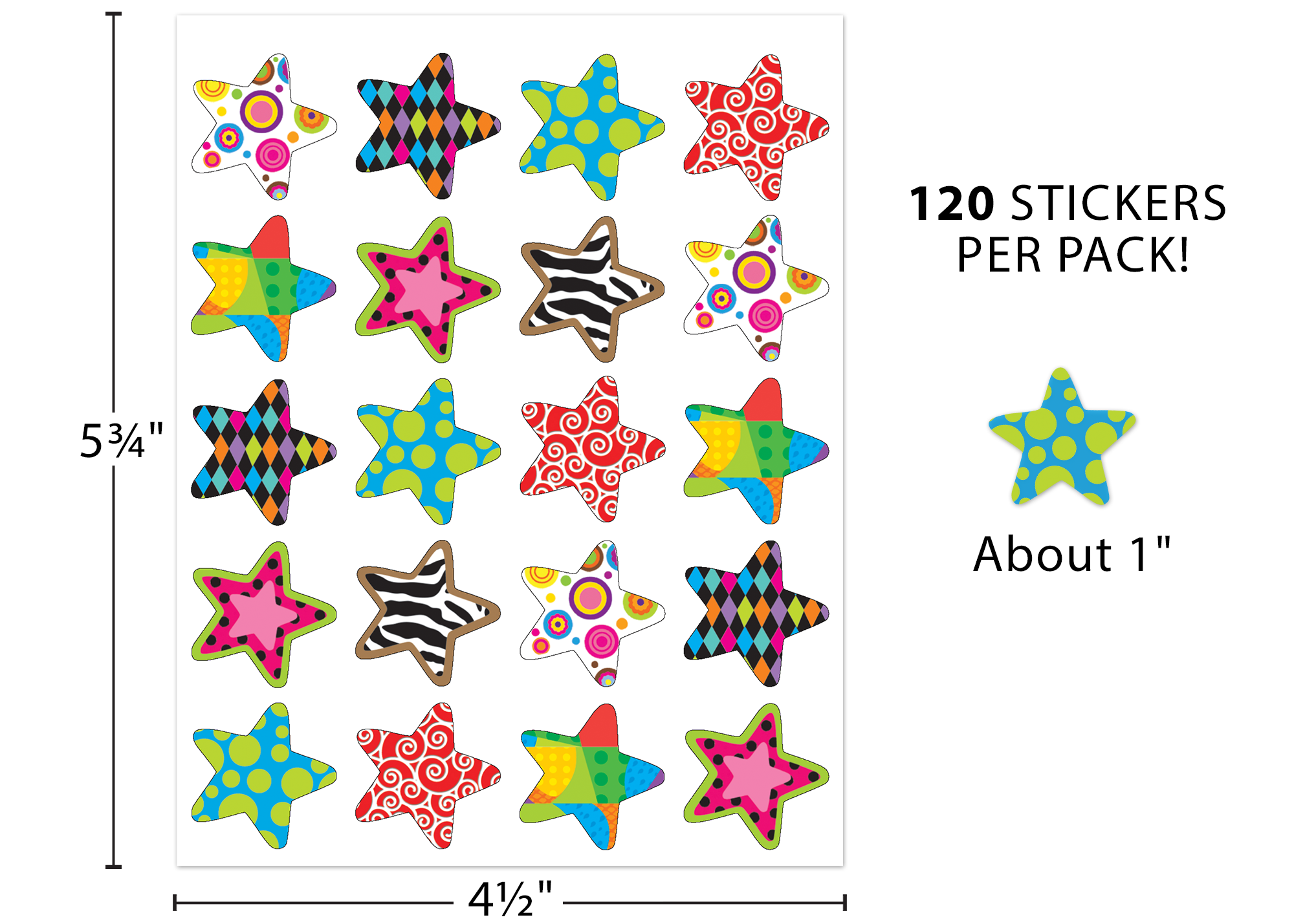 Fancy Stars Stickers