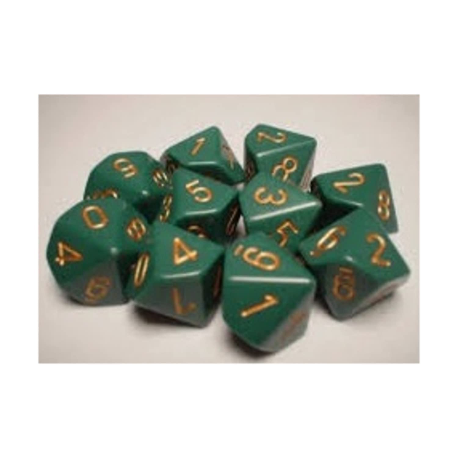 d10 Clamshell Opaque Dusty Green with Copper (10)