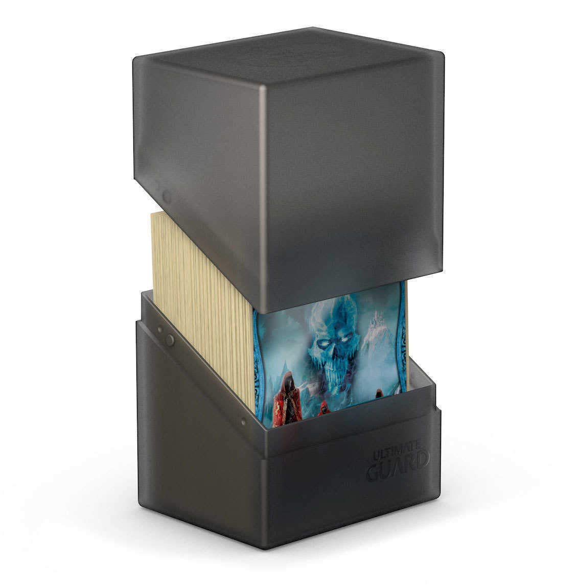 Ultimate Guard Boulder 80+ Classic, Deck Case for 80 Double-Sleeved TCG Cards, Onyx, Secure & Durable Storage for Trading Card Games, Soft-Touch Finish