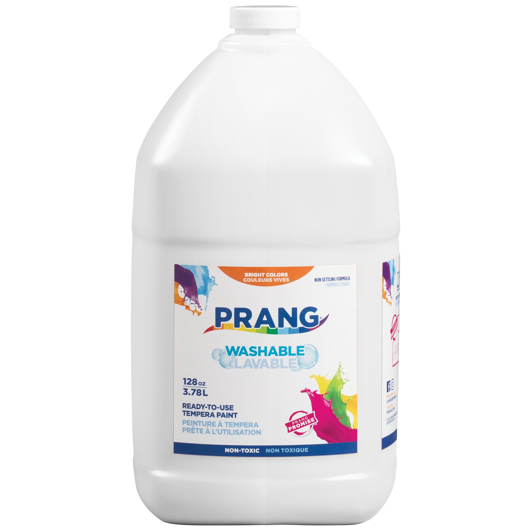 Washable Tempera Paint, White, Gallon