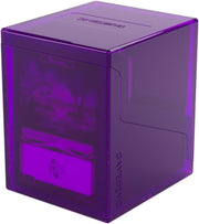 Gamegenic Bastion 100+ XL Deck Box - Compact, Secure, and Perfectly Organized for Your Trading Cards! Safely Protects 100+ Double-Sleeved Cards, Purple Color, Made