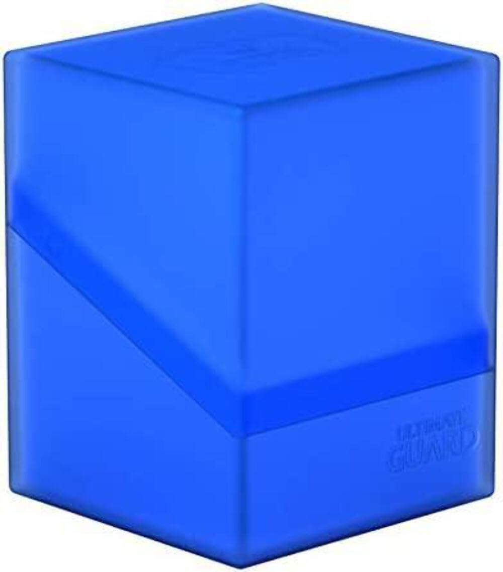Ultimate Guard Boulder 100+ Classic, Deck Case for 100 Double-Sleeved TCG Cards, Sapphire, Secure & Durable Storage for Trading Card Games, Soft-Touch Finish