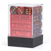 Chessex DND Dice Set D&D Dice-12mm Gemini Blue, Red, and Gold Plastic Polyhedral Dice Set- for Dungeons and Dragons Dice Includes 36 Dice – D6