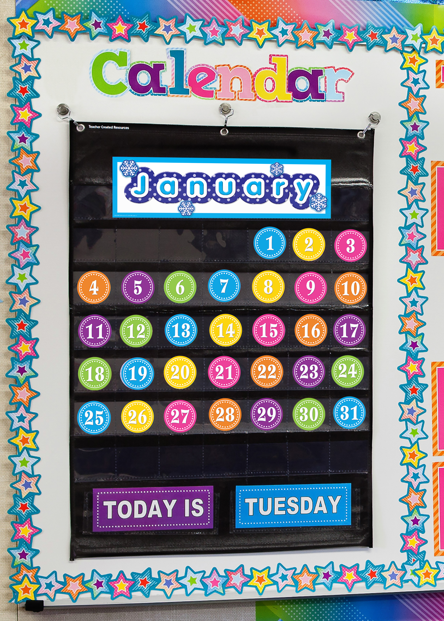 Bright Circles Calendar Days