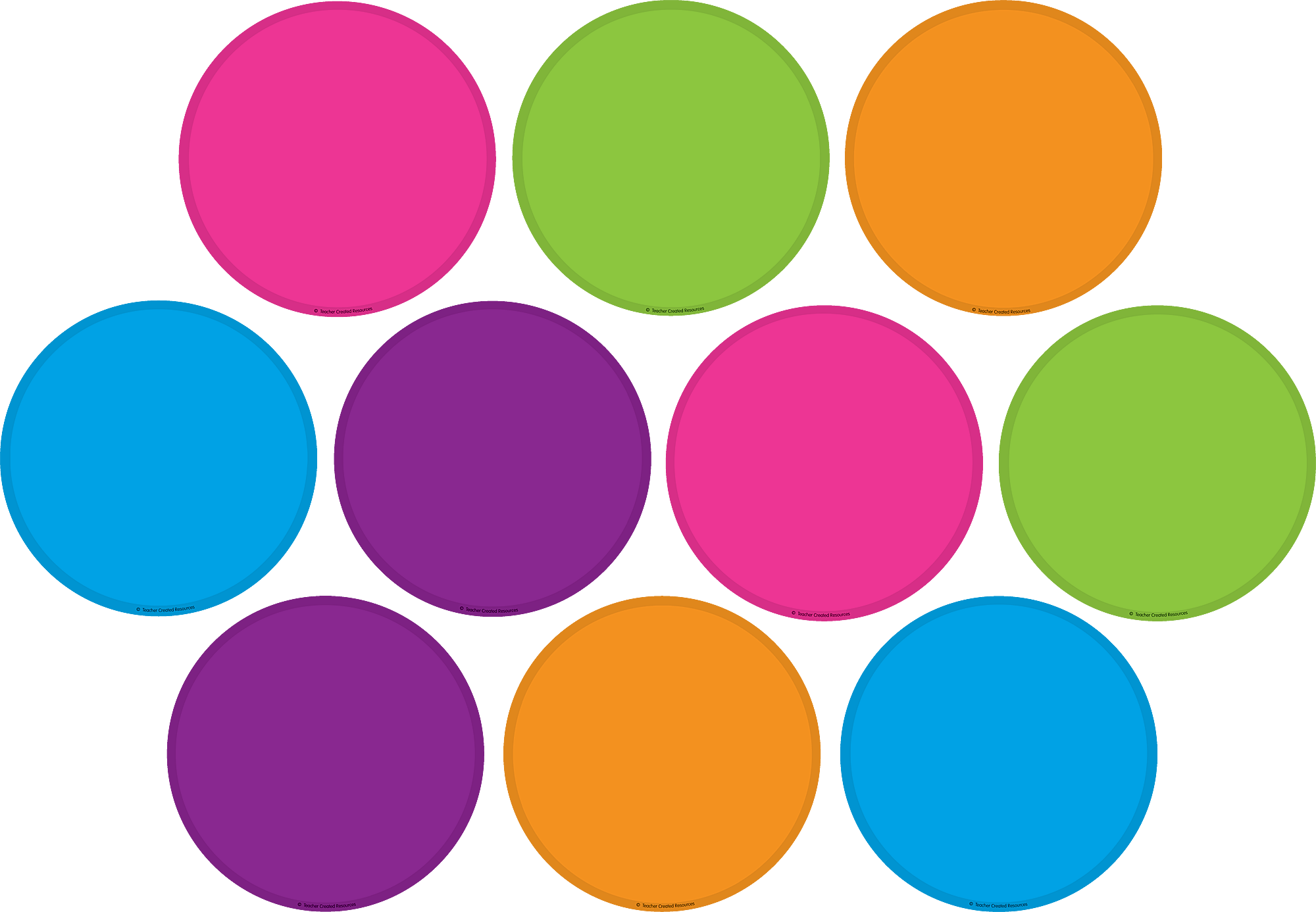 Bright Colors Circles Accents