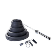 300 Lb Cast Oly Set, Black Bar