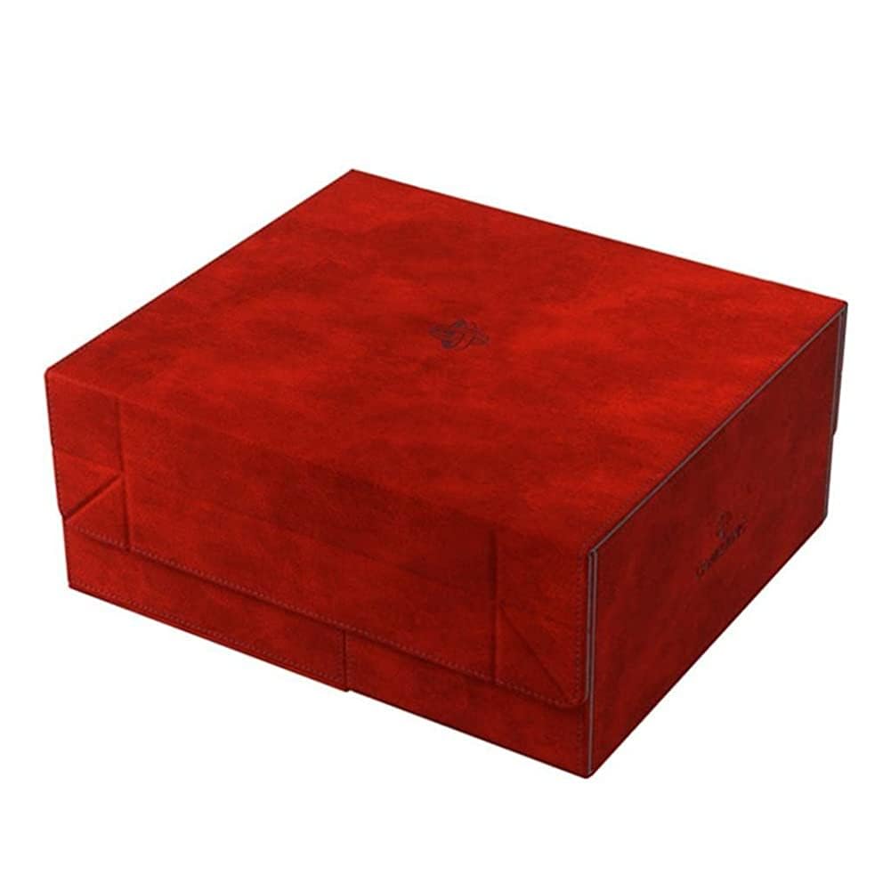 Gamegenic Card Deck Box – Games’ Lair Red 600CT - Durable and Sturdy TCG, OCG Card Storage – Compatible with Pokemon Yugioh Commander MTG Magic: The Gathering Cards
