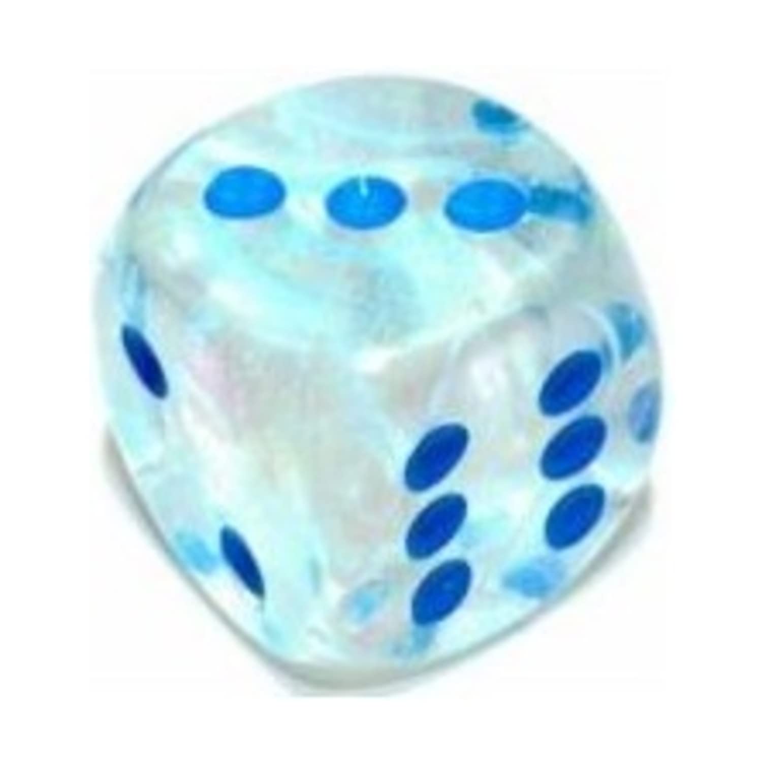 Chessex Borealis 12mm d6 Icicle/Light Blue Luminary Dice Block (36 dice) (27981)
