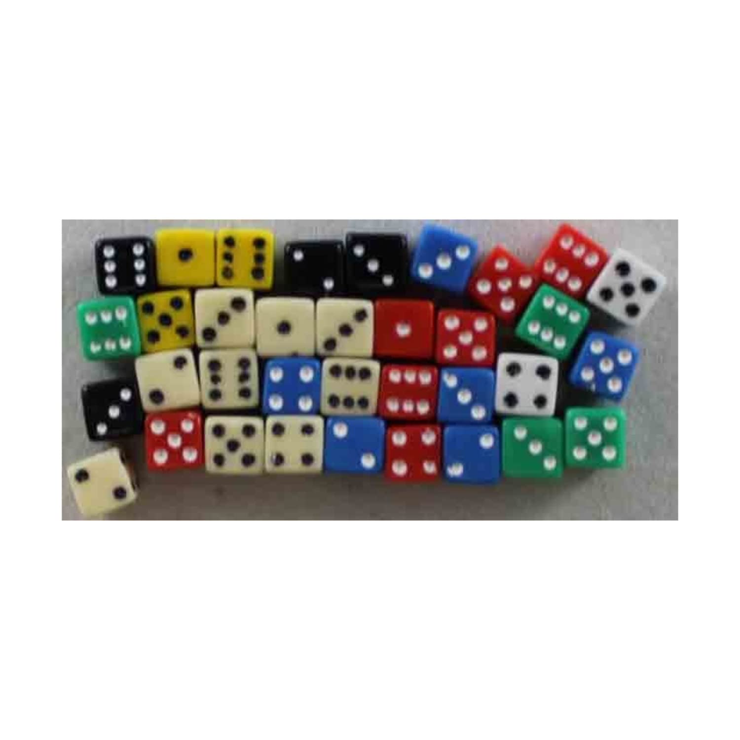 d6 Square Corner 5mm Ast (200)