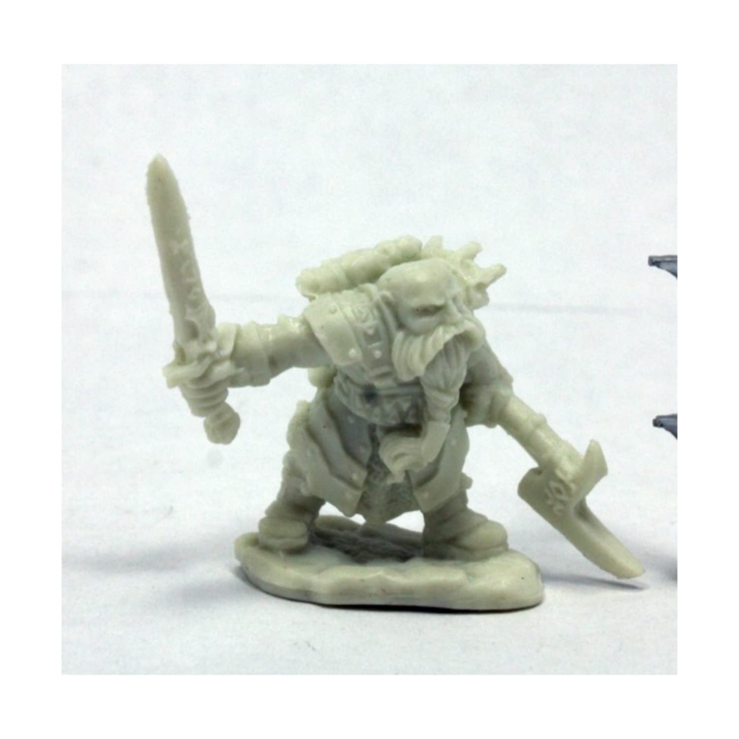 Reaper Miniatures Durgam Deepmug, Dwarf Hero #77400 Bones RPG Miniature Figure