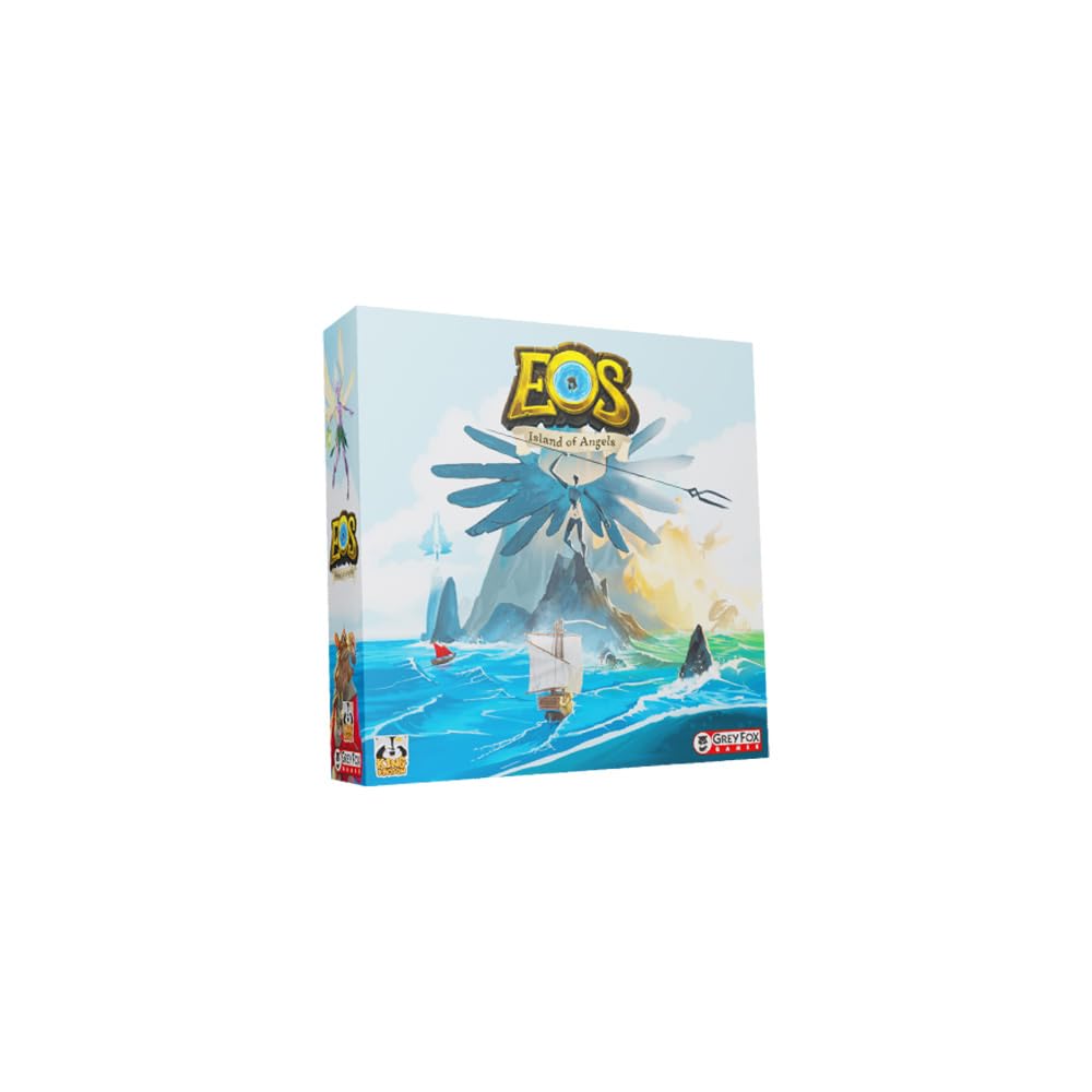 Grey Fox Games: Eos: Island of Angels - Strategy Board Game, Asymmetric Engine Building, Angels Vs Demons, Sailing, Ages 14+, 2-5 Players, 90 Min