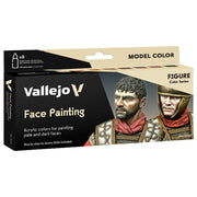 Vallejo - Face Painting Set | Model Color | Figure Color Series Miniature Model Kit to Create Realistic Tones and a Professional Approach with Artist-Grade Pigments | 8 Bottles x 18 ml. (0.60 fl.oz)