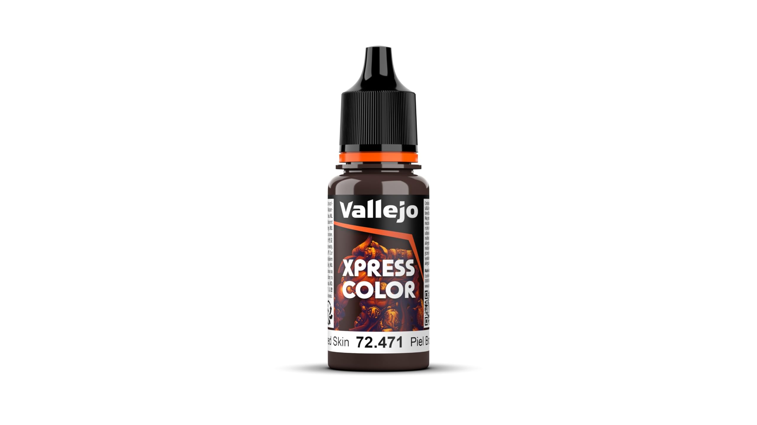Vallejo - Xpress Color | Tanned Skin 18 ml. (0.6 fl.oz.) | Speedy Application and Drying | Vibrant and Saturated Tones | Allows Colors to Flow Easily over the Miniature Surface
