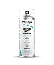 Vallejo - Acrylic Matt Varnish Spray | Long Lasting Protection | Scratch Resistant & Non-Yellowing | Exterior & Interior Surfaces | 400 ml (13.52 fl.oz.)