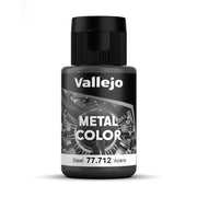Vallejo - Metal Color | Steel 32 ml (1.08 fl.oz.) | Faithfully Reproduce Different Metallic Finishes