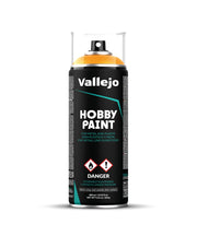 Vallejo - Hobby Paint Spray Fantasy Color | Sun Yellow 400 ml. (13.5 fl.oz.) | Creates Perfect Matt and Self Levelling Finish | Equipped with 2 Different Nozzles