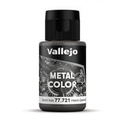 Vallejo - Metal Color | Burnt Iron 32 ml (1.08 fl.oz.) | Faithfully Reproduce Different Metallic Finishes