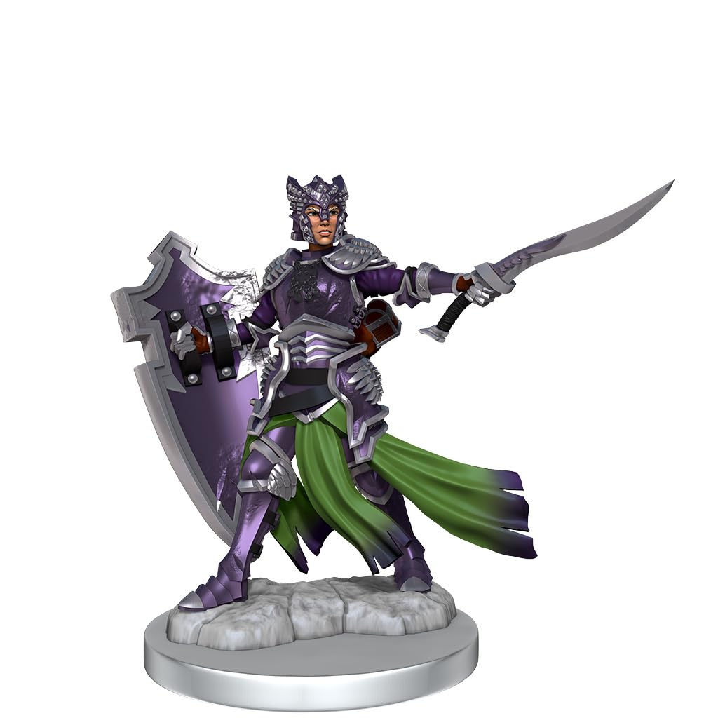 Dungeons & Dragons Frameworks: Wave 2: Elf Paladin Female - Unpainted, Unassembled on Sprue, & Customizable Mini | WizKids D&D Figure