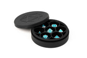 FanRoll Silicone Round Dice Case: Black, Role Playing Game Dice Accessories for Dungeons and Dragons