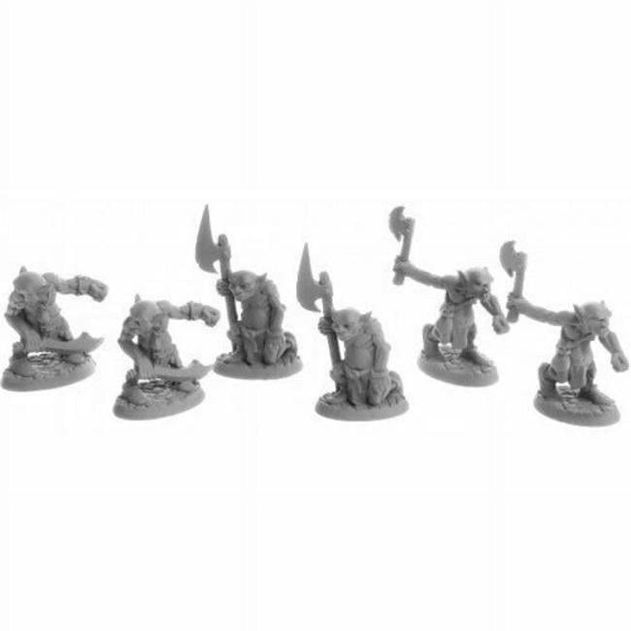 Dungeon Dwellers: REAPER Miniatures REM07043 Dungeon Dwellers Goblin Raiders Figures 6 Piece