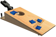 Tabletop Mini Cornhole – Dexterity Skill Game for Families | Portable Cornhole Toss Game for Kids Ages 8+ & Adults | Competitive Two‑Player Party Game Fun