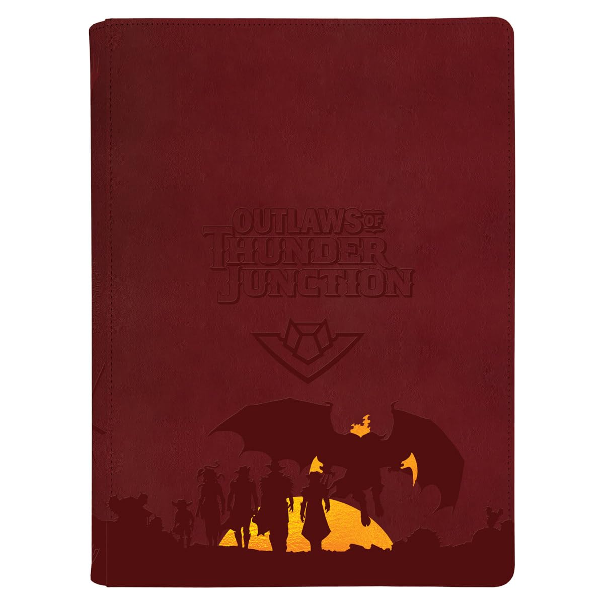 Ultra PRO 9-Pocket PRO-Binder for Magic: The Gathering Outlaws of Thunder Junction Zippered PRO-Binder Ft. Set Symbol and Gang Silhouette, Premium Pokemon Cards & Trading Card Game Storage Solution