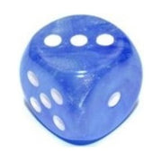 Chessex Borealis 12mm d6 Sky Blue/White Luminary Dice Block (36 dice) (27986)